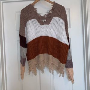 Miracle Sweater with Multicolored Stripes